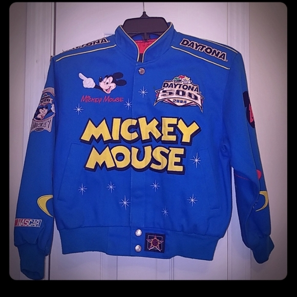 Kids Mickey Mouse Racecarnascar Jacket 